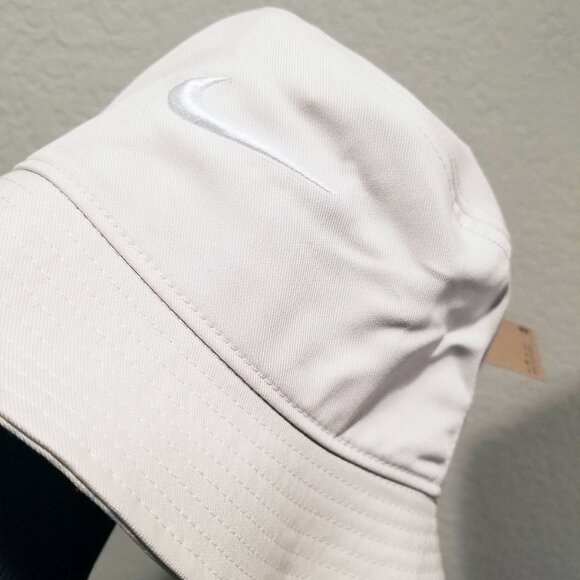 NEW Nike Unisex Swoosh Apex Bucket Hat Light Orewood Brown/Sail Size M or L $30 - Picture 6 of 13